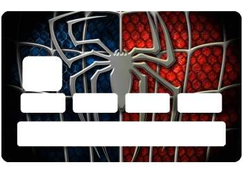 Autocollant Spiderman pour carte de crédit