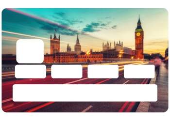 Autocollant Londres pour carte de paiement