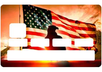 Stickers "American Eagle" pour carte bancaire Stickers "American Eagle" pour carte bancaire