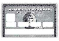 Stickers "American Platinium" carte bancaire