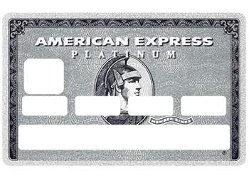 Stickers "American Platinium" carte bancaire