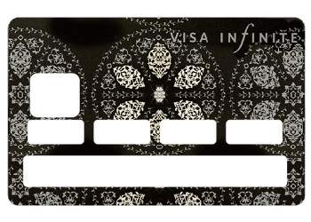 Stickers "Infinite Black" carte bancaire Stickers "Infinite Black" carte bancaire