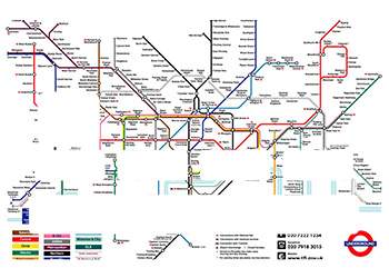 Stickers carte bancaire "Plan Métro Londres"