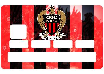 Sticker CB OGC Nice pour carte bancaire