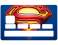 Stickers CB "Superman" pour carte bancaire