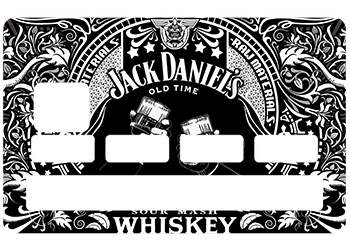 Sticker Jack Daniels pour carte bancaire