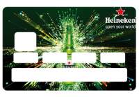 Autocollant Heineken pour carte bancaire