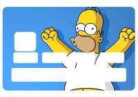 Stickers Homer pour carte bancaire