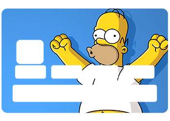 Stickers Homer pour carte bancaire