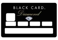 Sticker CB Black Card pour carte bancaire