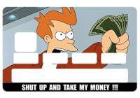 Sticker CB Futurama pour carte bancaire