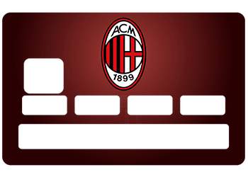 Sticker CB AC Milan pour carte bancaire