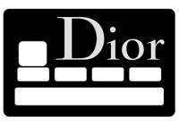 Sticker CB Dior pour carte bancaire