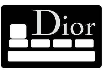 Sticker CB Dior pour carte bancaire