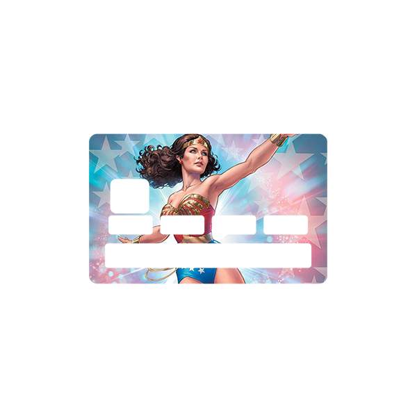 Stickers CB carte bleue Wonder Woman pour carte bancaire