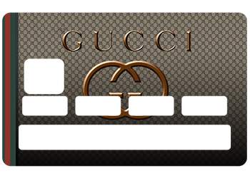 Autocollant Gucci pour carte bleue