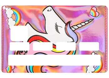 Sticker Licorne pour carte bancaire