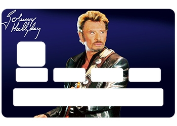 Sticker carte bleue Johnny Hallyday