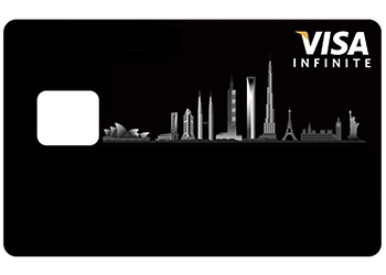 Sticker CB Visa avec d&eacute;coupe pour la PUCE UNIQUEMENT