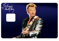 Sticker CB Johnny Hallyday pour carte bancaire