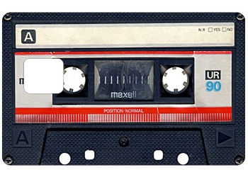 Sticker CB Cassette avec découpe pour la PUCE UNIQUEMENT