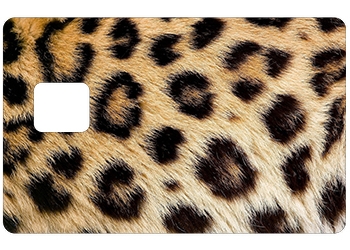 Sticker pour CB L&eacute;opard avec d&eacute;coupe pour la PUCE UNIQUEMENT