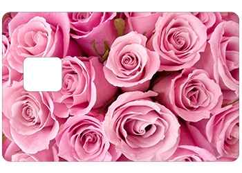 Sticker CB Rose avec d&eacute;coupe pour la PUCE UNIQUEMENT