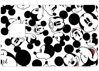 Sticker CB Mickey avec d&eacute;coupe pour la PUCE UNIQUEMENT