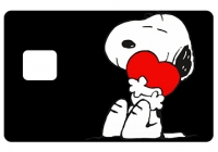 Autocollant Snoopy pour carte bancaire