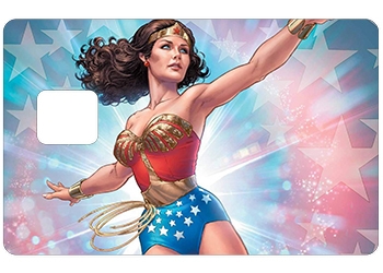 Sticker CB Wonder Woman avec d&eacute;coupe pour la PUCE UNIQUEMENT