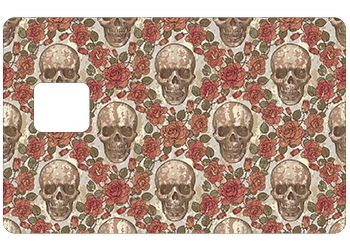 Sticker CB Crâne Rose avec découpe pour la PUCE UNIQUEMENT