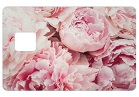 Sticker CB Pivoine pour carte bancaire