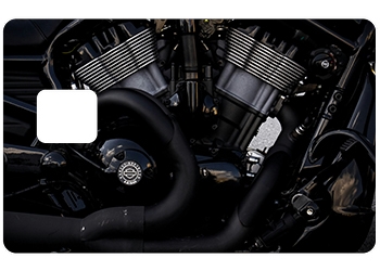 Sticker CB Moto avec découpe pour la PUCE UNIQUEMENT