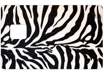 Sticker CB Z&egrave;bre avec d&eacute;coupe pour la PUCE UNIQUEMENT