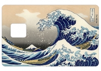 Sticker Hokusai Reverse pour carte bancaire