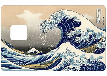 Sticker pour CB Hokusai Reverse avec découpe pour la PUCE UNIQUEMENT