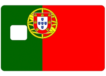 Sticker CB Portugal avec découpe pour la PUCE UNIQUEMENT