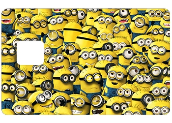 Sticker CB Minions avec découpe pour la PUCE UNIQUEMENT