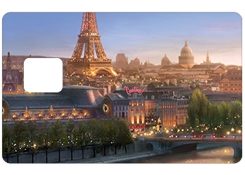 Sticker CB Paris pour carte bancaire