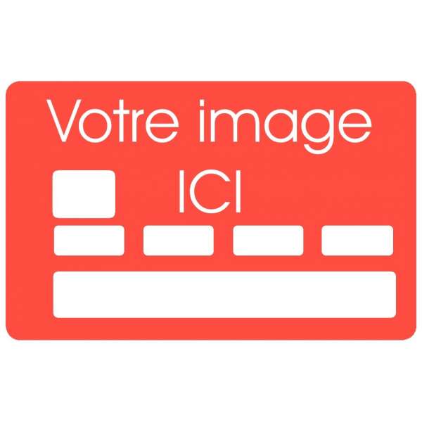 Stickers autocollant personnalisé carte bancaire avec image au choix